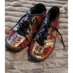 Nike Kobe KB Mentality 'Black Gold Red' 705387-008 size‎ 4.5Y Mamba Ironman